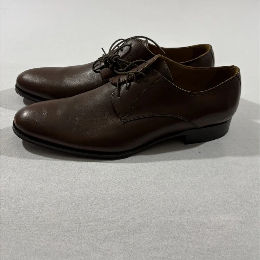 To Boot New York Adam Derrick Mens Brown Leather Derby Shoes 1299 Sz 10.5 Italy